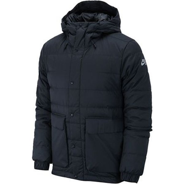 Nike SB CiepłA I Wiatroszczelna Codzienna Sportowa Kurtka Puchowa Z Kapturem MęSka Odzież Wierzchnia Czarna 693335-011 M Black-image