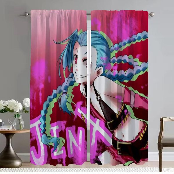 ZasłOny Do WnęTrza Domu Dla Camera Alan-Walker ZasłOny ZaciemniająCe 2 Sztuki ZasłOna Okienna ZasłOna Do Salonu Dekoracja Na Halloween W50Xh70Cmx2Pcs-Cl Pink-image