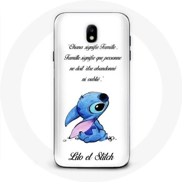 Funda Para Samsung Galaxy S4 Lilo Y Stitch Ohana Cita Blanca-image