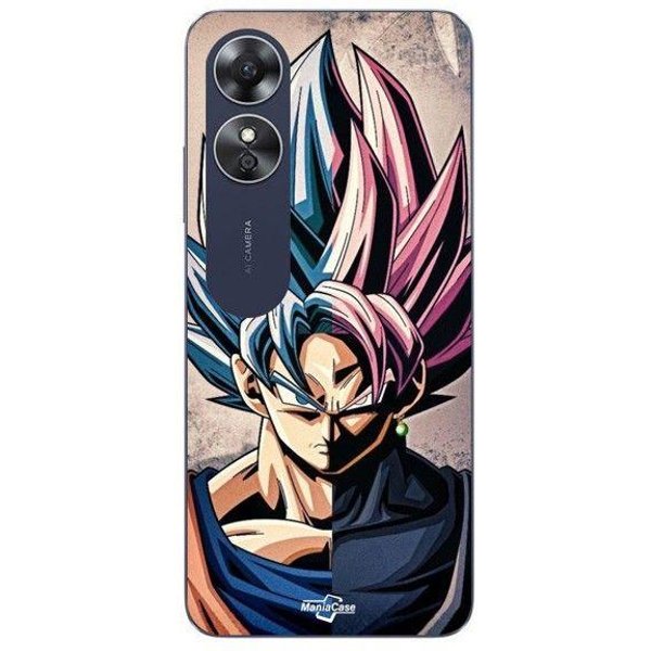 Coque Oppo A17 Dragon Ball Z Super Goku Ssj Maniacase Negro-image