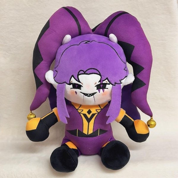 Nowy Cyrk DziwakóW Pierrot Pluszowy BłAzen Pierrothe Arlekin Pluszowy Dziwaki Lalka Pierrot Zabawka Akcesoria Do Gier Anime Pluszak Prezent Purple-image