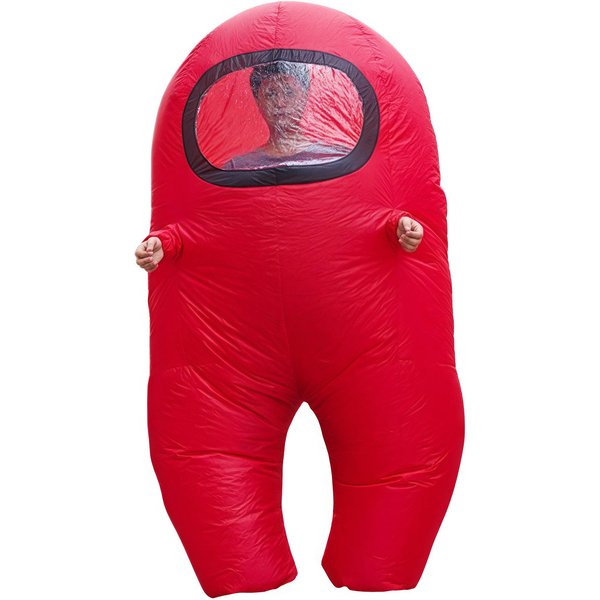 Disfraz Inflable De Hombre Lobo Among Us Para Fiesta Y Juego De Rol Child 120-150Cm Red-image