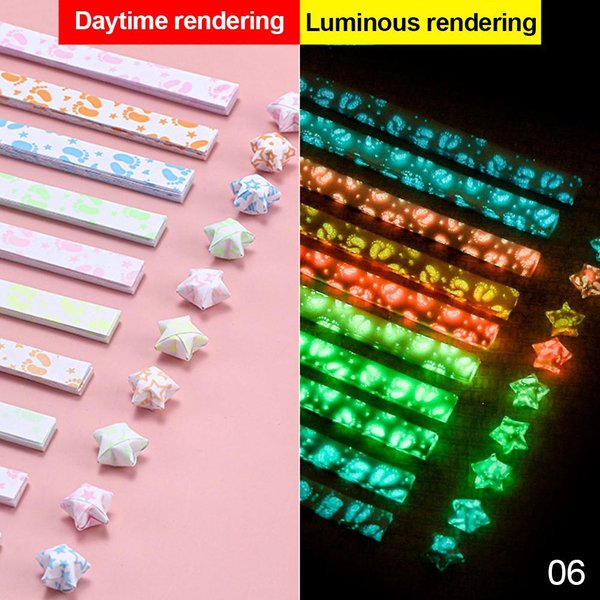 210 Hojas Papel De Estrellas De Origami Luminoso 10 Colores Tiras DecoracióN De Estrella De La Suerte Papel Plegable Papel Para Manualidades Papel Para Manualidades Diy Suministros De Manualidades DecoracióN-image