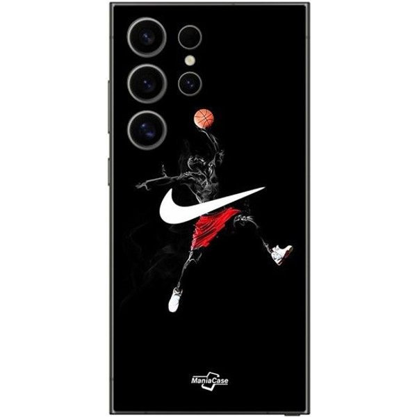 Funda - Nike - Samsung Galaxy S25 Ultra - Silicona - Flexible - Logo Jordan Negro-image