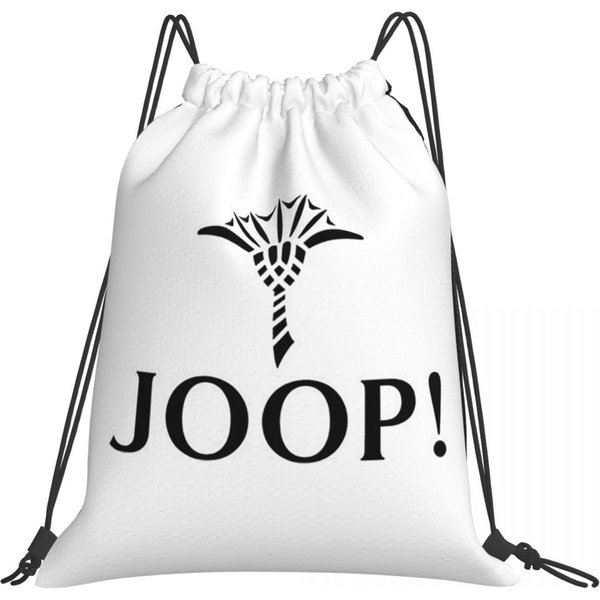 Mochilas De Moda Con Logo Joop Bolsas Casuales Con CordóN Bolsa Para Zapatos Bolsas Para Libros Para Viajes Escuela One Size White-image