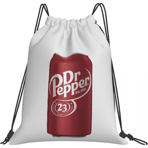 Mochilas Dr Pepper Moda Bolsillo Con Cierre De CordóN Bolsa Deportiva Bolsas Para Libros Para Viajes Estudiantes One Size-image
