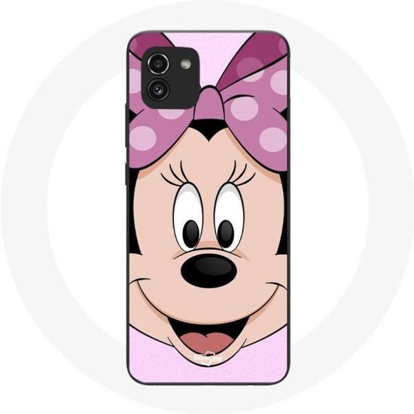 Funda - Maniacase - Samsung Galaxy A03 - Minnie Mouse - Silicona - Flexible - Rosa Negro-image