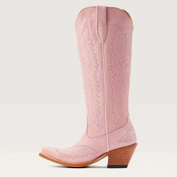 Botas Vaqueras Para Mujer, Hasta La Rodilla, Pantorrilla Media, Estilo Vintage, Estilo Western, Zapatos Casuales De TacóN Para Mujer, TacóN De Bloque Para OtoñO 43 Beige-image