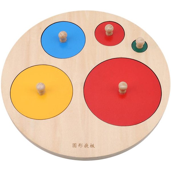 Puzzle Montessori Zabawki Drewniane KształTy Geometryczne Sortowanie Matematyka Kolorowe Nauka W Wieku Przedszkolnym Gra Edukacyjna Zabawki Dla MałEgo Dziecka-image