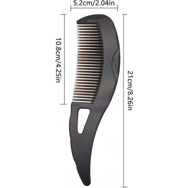 Peine Para El Cabello Y El Cuero Cabelludo Para Eliminar La Caspa Peines Para Peinar El Cabello Autolimpiantes AntiestáTicos Cepillos De Masaje Herramientas De Estilismo Para SalóN De PeluqueríA Café-image