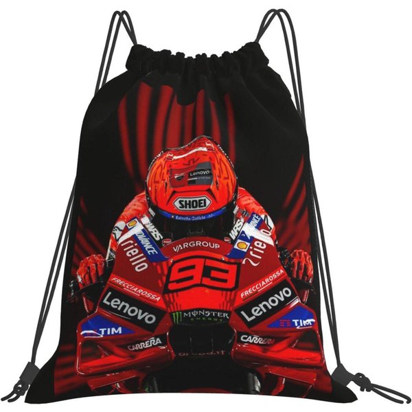 Mochilas Marc Marqueze 93 Para Motocicleta Bolsas Con CordóN MultifuncióN Bolsa Deportiva Bolsas Para Libros Para Viajes Escuela One Size-image