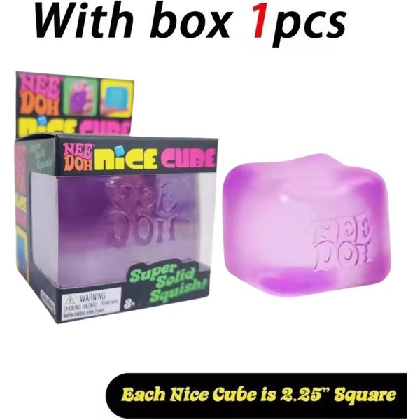 Schylling Nice Cube Fidget Zabawka Do śCiskania MięKka Powolny PowróT Sensoryczna Ulga W Stresie PrzeciwlęKowa Dla Dzieci DorosłYch Adhd-image