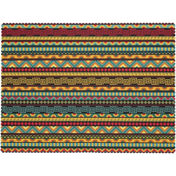 Vintage Etniczny Geometryczny AfrykańSki Obrus, Tradycyjny WzóR ProstokąTny Zmywalny Pokrowiec Na Stół Do Domowej Jadalni Kuchni 90X140Cm-image