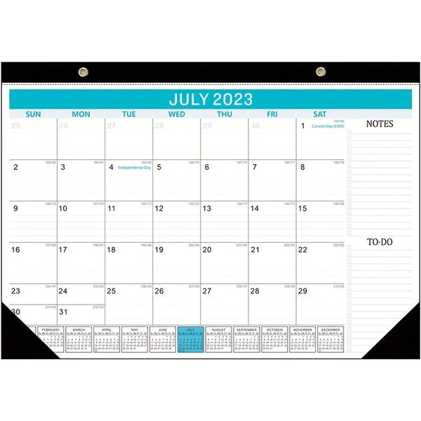 Calendario De Escritorio 2023, Julio 2023 Diciembre 2024, 18 Meses, Calendario De Escritorio/Pared Grande De 17 X 12 Pulgadas Pack Of 1-image