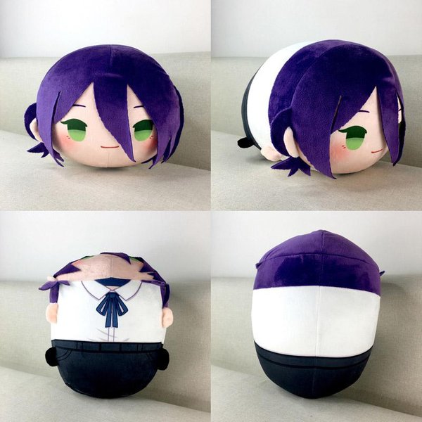 30Cm Chainsaw Man Reze Pluszowa Poduszka Poduszka Urocza Cosplay Wypchana Lalka Dla FanóW Anime Kolekcja 30Cm 20Cm 18Cm Gray-image