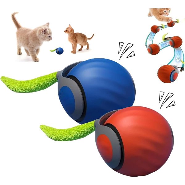 Zabawki Dla KotóW Speedy Tail 3.0, Ulepszone Interaktywne Zabawki Dla KotóW Speedy Tail Dla KotóW Domowych, Automatyczna Zabawka Dla Kota PiłKa-Zabawka Dla Kota-image
