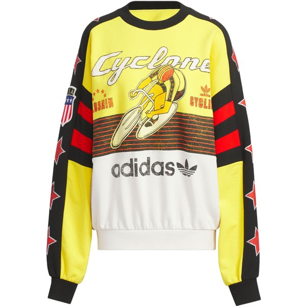 Bluza Adidas Originals Crew FW25 Kolarska LuźNy KróJ OkrąGłY Dekolt Pulower Unisex Bluza KG3145 2XS-image