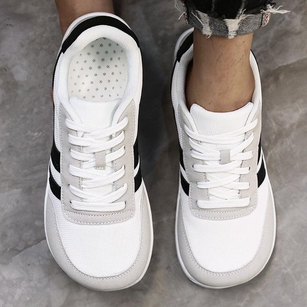 Szerokie Buty AntypośLizgowe Lekkie OddychająCe Buty Do Biegania Minimalistyczne Buty Do Treningu Crossowego Na Boso AntypośLizgowe Buty Do Chodzenia Z Palcami 45 Black-image