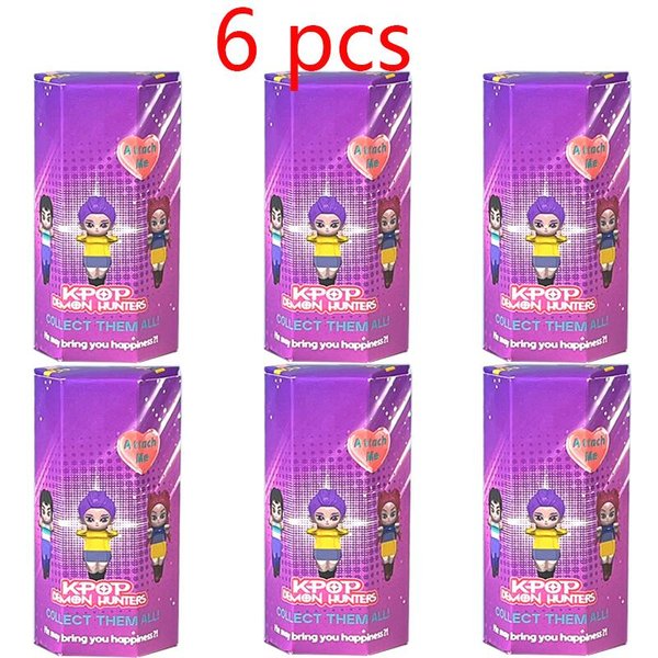 KoreańSki K Pop ŁOwcy DemonóW PudełKo Niespodzianka Huntrix Figurka Anime Kawaii Ozdoba Na Telefon Tajemnicza Torebka Niespodzianka Kolekcjonerski Prezent Dla FanóW-image