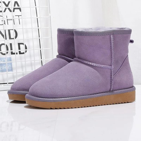 New Arrival Prawdziwej SkóRy Australia Klasyczne Damskie Buty śNiegowe Damskie Buty Do Kostki Ze SkóRy BydlęCej Plus Rozmiar Zimowe Buty Damskie 41-image