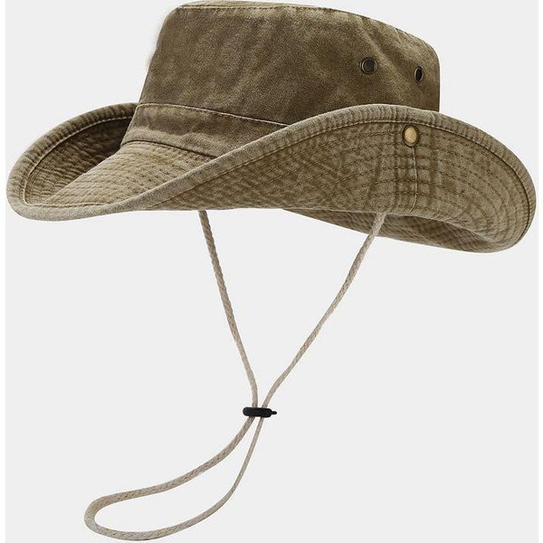 Kapelusz Bucket Hat Rybacki Z BawełNy Na Cztery Pory Roku, Kapelusz PrzeciwsłOneczny Na ZewnąTrz, Do PodróżY, Dla MężCzyzn I Kobiet 191 56-60Cm Wear Brown-image