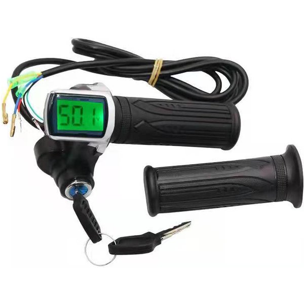 Acelerador De PuñO Giratorio Para Bicicleta EléCtrica De 24V/36V/48V Con Pantalla LCD De BateríA Acelerador Para Bicicleta EléCtrica 48V-image