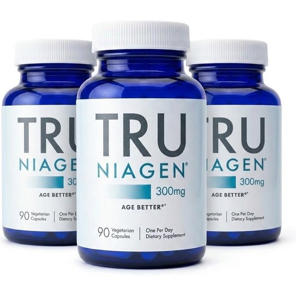 Suplemento Tru Niagen 300Mg Potenciador De Nad+ - RibóSido De Nicotinamida Para EnergíA Celular, ReparacióN Y Envejecimiento Saludable - 90 CáPsulas Vegetarianas (Suministro Para 3 Meses) 3Pack-image