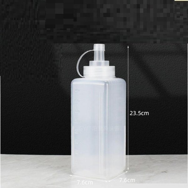 800 Ml/1000 Ml Sos Ocet Olej Ketchup Sos Sos Akcesoria Kuchenne Sosjerka Plastikowy Dozownik Przypraw Butelka Do Wyciskania 800ML-image