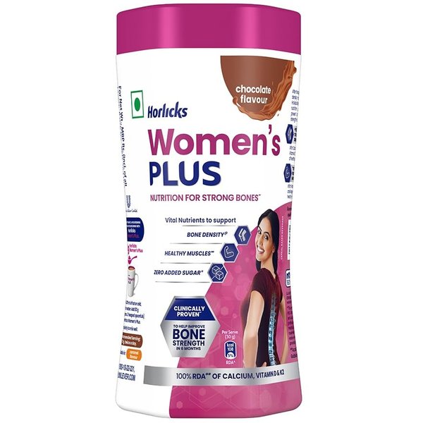 Horlicks Women’S Plus Czekoladowy NapóJ OdżYwczy 400G SłOik Dla Mocnych KośCi I Zdrowego ŻYcia-image