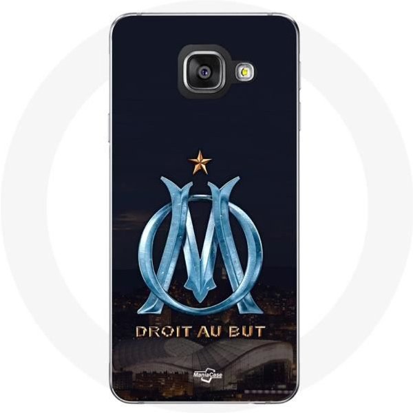 Funda - Maniacase - Samsung Galaxy A5 2017 - Logo OM Azul Y Dorado - Flexible - ProteccióN Diaria Negro-image