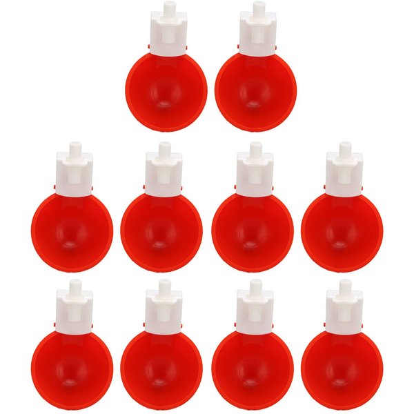 10 Piezas Bebederos Para Pollos PequeñOs Alimentadores AutomáTicos De Agua Para Aves De Corral Para Pollos Patos Gansos-image
