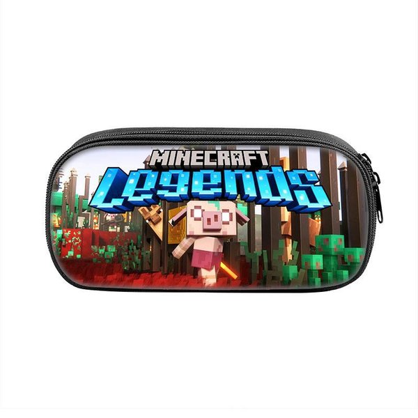 Estuche De Minecraft Legends Con Material De PoliéSter Para Estudiantes Y Uso Escolar Style 13-image