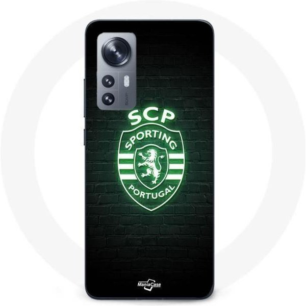 Funda Maniacase Para Xiaomi 12 5G SCP Sporting Portugal Fondo Negro Luminoso Negro-image