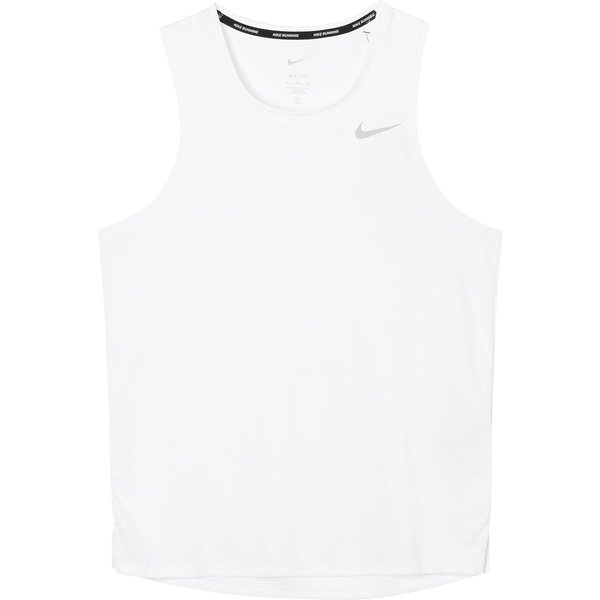 Camiseta Sin Mangas Holgada De Cuello Redondo Con Logo SóLido Nike Dri-Fit Miler Para Hombre Topes Blanco DV9322-100 S-image