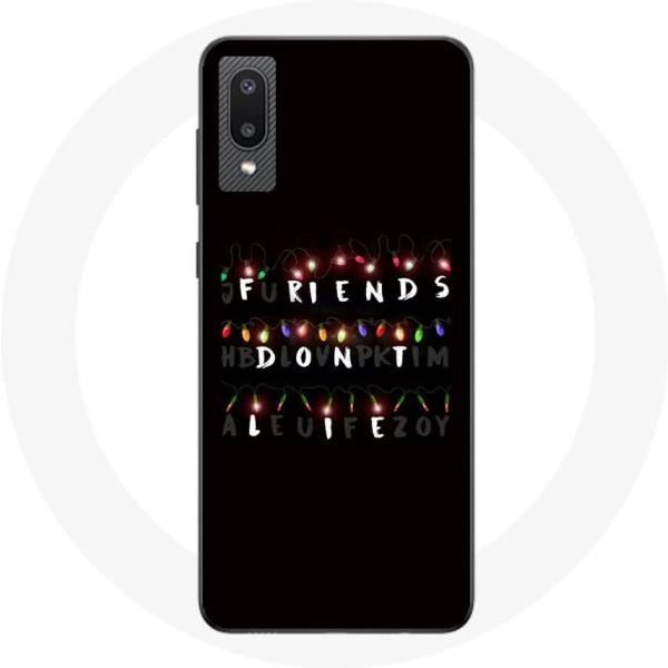 Funda - Samsung - Galaxy A02 - Flexible - Negra - Stranger Things - Feliz Navidad-image