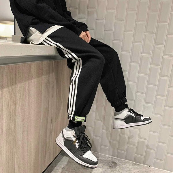 Pantalones De CháNdal Para Hombre Pantalones Deportivos Casuales Sueltos Pantalones VersáTiles Pantalones Con CordóN S-image