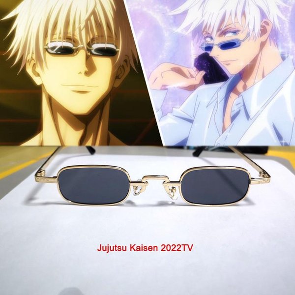 Anime JJK Gojo Satoru Opaska Cosplay Akcesoria Maska Na Oczy Okulary Black-image
