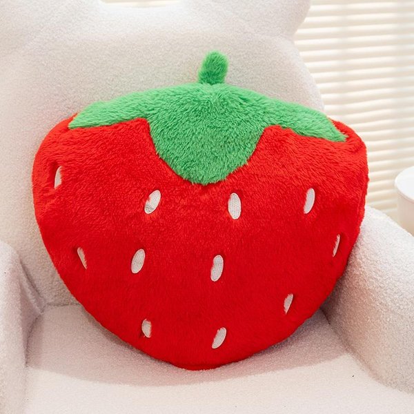 Juguete De Peluche Almohada Grande De Fresa Simulada 40 Cm Suave Relleno Planta Fruta MuñEco CojíN De Sofá Regalos De Vacaciones Para NiñOs DecoracióN Del Hogar 40CM-image