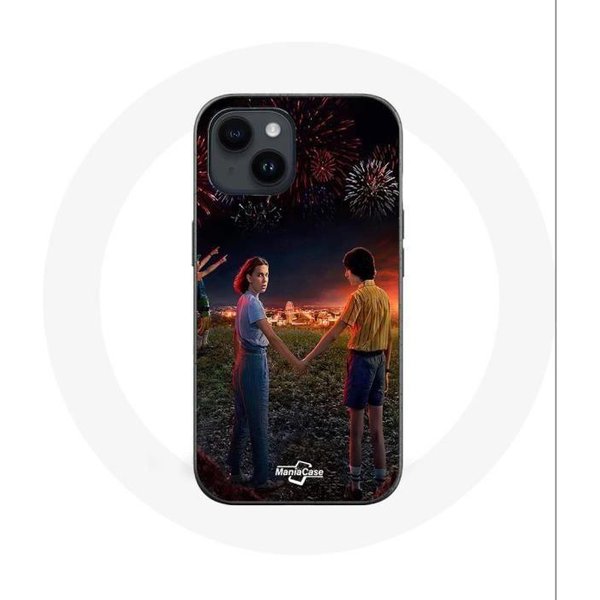 Funda Para Iphone 14 Plus - Maniacase - PóSter De Stranger Things - Flexible - Negra - Mixta-image