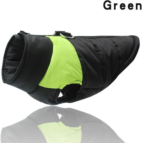 Ropa NavideñA Acolchada De Invierno CáLida Para Perros, Chaleco Impermeable Para Mascotas, Chaqueta Con Cremallera Para Perros PequeñOs, Medianos Y Grandes, Pug S-image