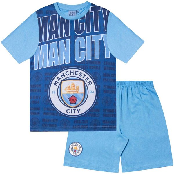 ChłOpięCy Sublimowany Zestaw PiżAmowy Manchester City FC 10-11 Kolor Granatowy-image