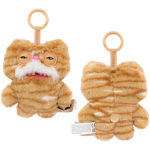 100% Fuggler Alley Cats Zabawny PotwóR Z Krzywymi ZęBami Uroczy Breloczek Zawieszka Do Torebki Pluszowa Zabawka Kolekcjonerska Dekoracja Plecaka Lalka-image
