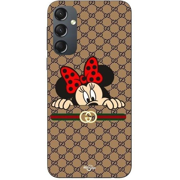 Funda De TeléFono - Maniacase - Samsung Galaxy S23 Fe - Silicona - Flexible - Minnie Gucci Negro-image