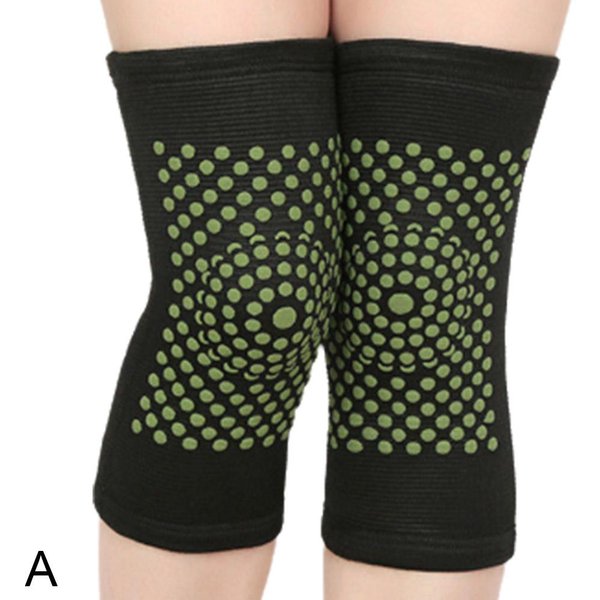 1 Par De Rodilleras Autocalentables Turmalina Infrarrojo Lejano Soporte De Rodilla Mantener Caliente Rodilleras Calentadores De Piernas Para Alivio Del Dolor Articular Gray-image