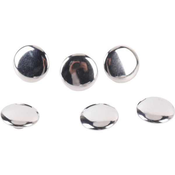 500 Zestaw NitóW Stal Nierdzewna 10X6Mm OkrąGłY Dwustronny Zestaw Top Stud Do RzemiosłA SkóRzanego OdzieżY ButóW Torebek White-image