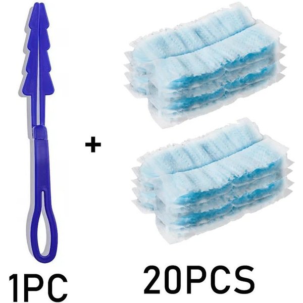 30 Sztuk WkłAdóW Do Kurzu Jednorazowe WkłAdy Do Kurzu Kompatybilne Z Swiffer Duster ŁAtwe W UżYciu Niebieskie-image