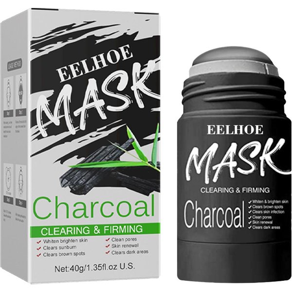 Mascarilla De Té Verde, Mascarilla Facial SóLida Con Control De Aceite, Mascarilla De Limpieza Hidratante, Tratamiento Para El Acné, Puntos Negros, Elimina Los Poros, Purificante, 40G-image