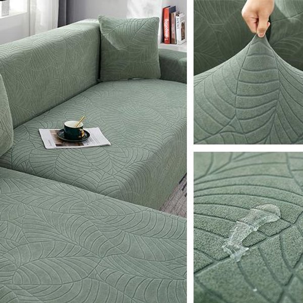 Funda De Sofá Impermeable De Jacquard, Funda De Asiento De Sofá EláStica Todo Incluido Para Muebles De Sala De Estar, Protector Para Mascotas Y NiñOs ExtraíBle Xlarge(235-300Cm)1Pc-image