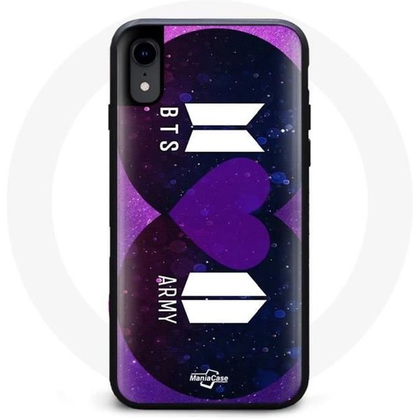 Funda Para Iphone X Bangtan Sonyeondan Logo BTS Y Logo Army Te Quiero Morado-image