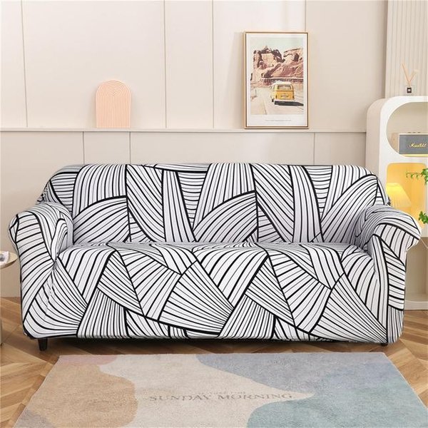 Fundas EláSticas Para Sofá, Funda Estampada Para Sofá, Fundas Para Sofá, ProteccióN Para Muebles De 1/2/3/4 Plazas Large 190-230Cm-image